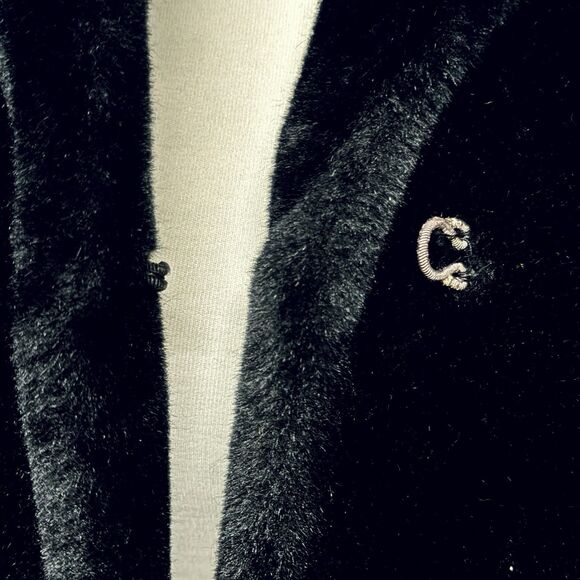 Vintage Sasson Borgazia Plush Faux Fur Lined Coat Size 10 Made in USA ILGWU - Picture 7 of 10